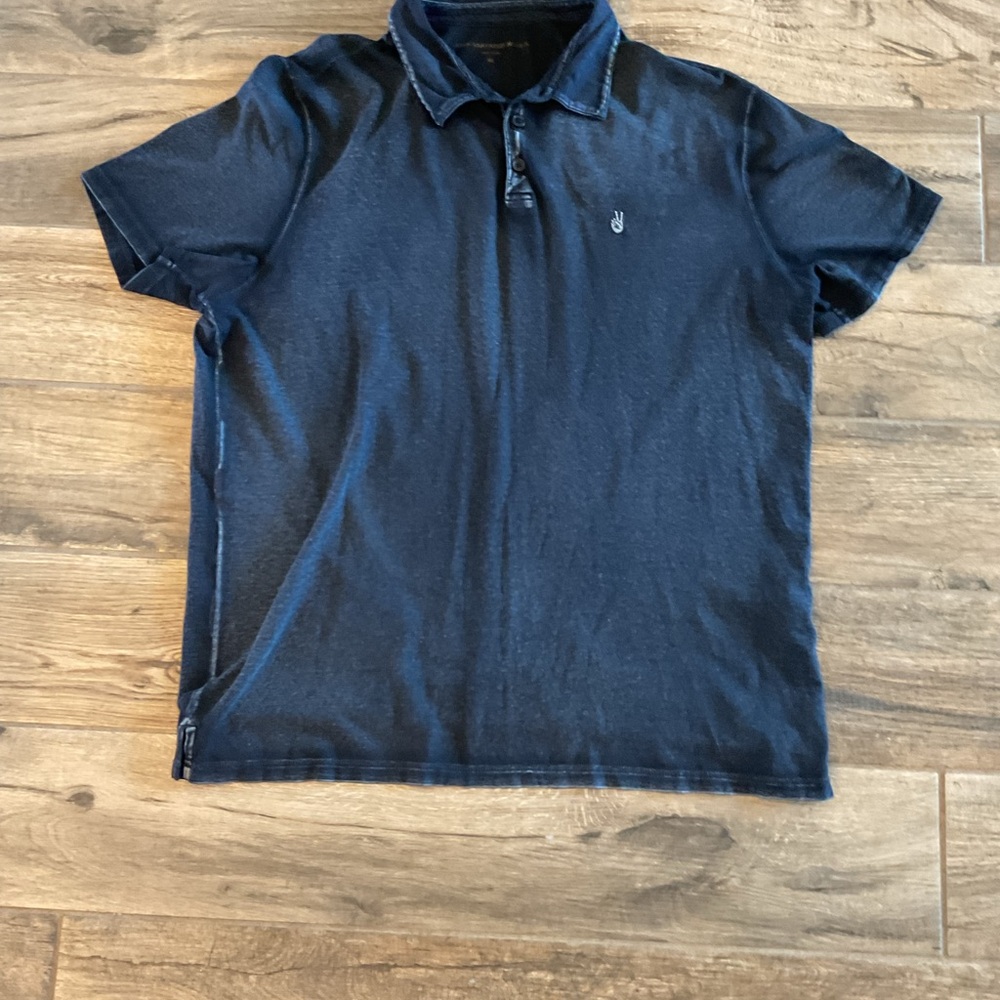 John Varvatos Midnight Blue Button-Up Shirt